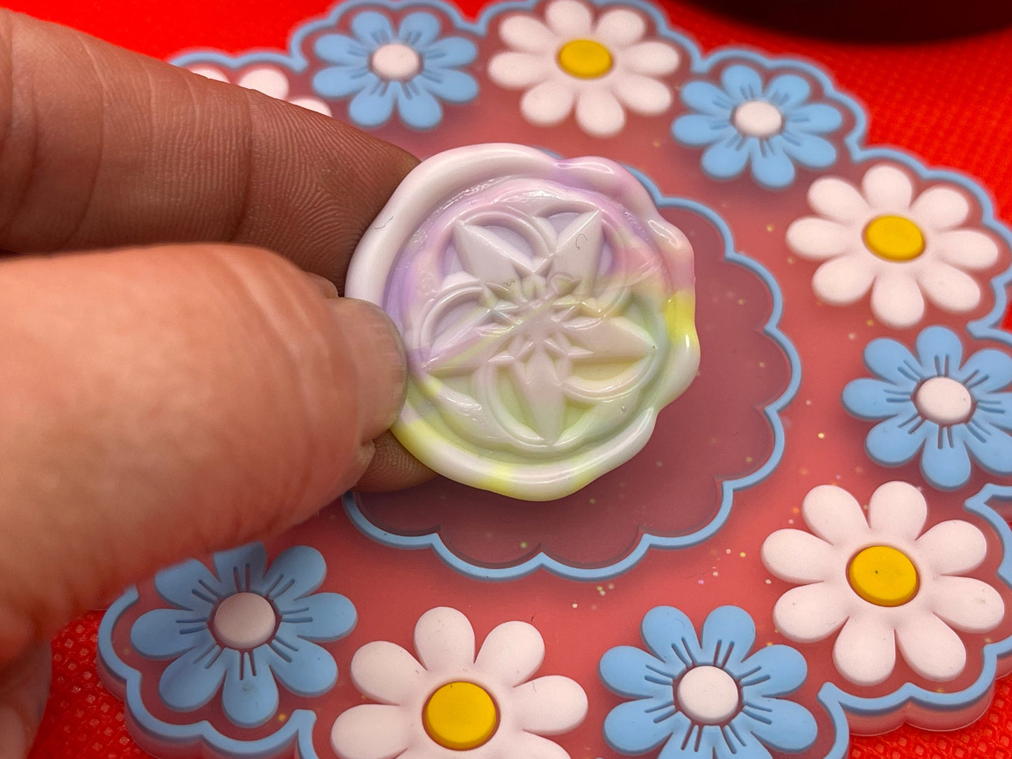 Pastel Pinwheel Wax Seal