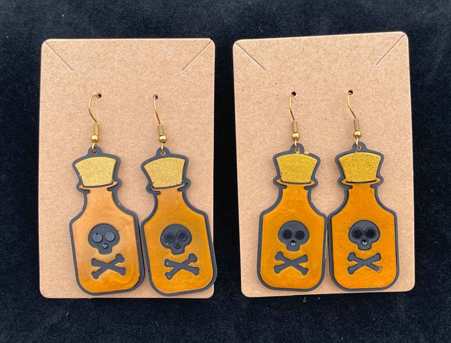 Poison Bottle Resin Dangle | Dangly | Earrings