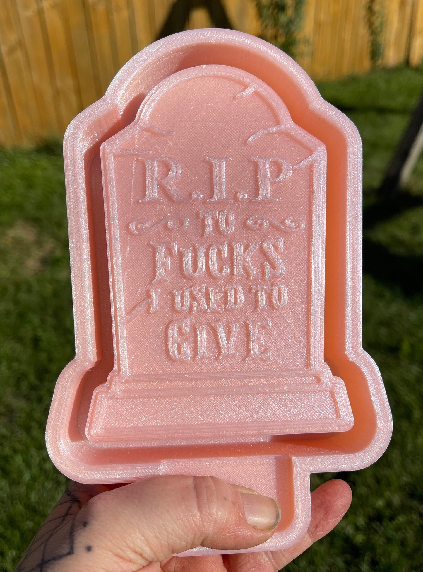 RIP To F*cks I Used To Give Tombstone 3D Printed Silicone Freshie | Freshy | Air Freshener Mold