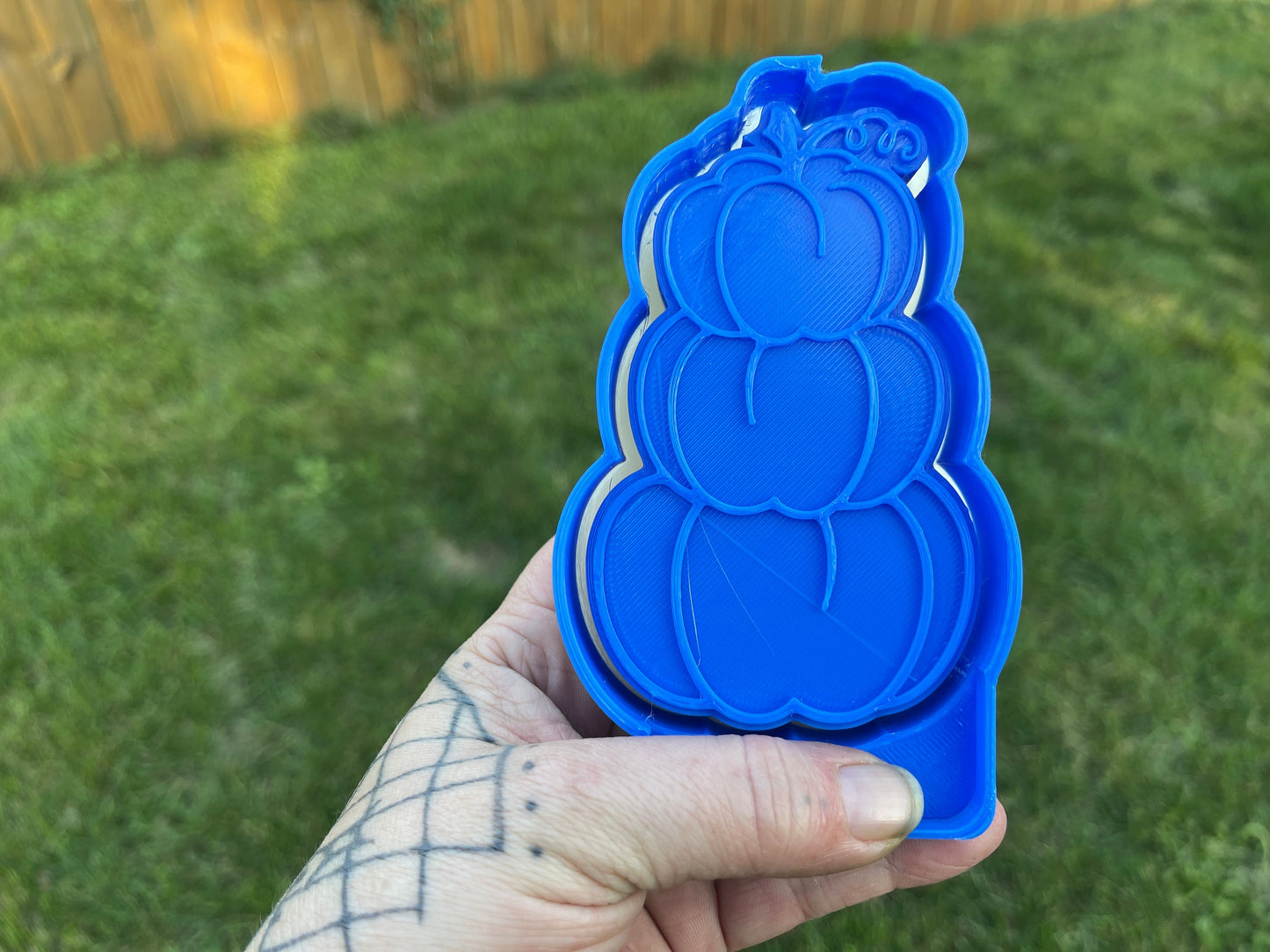 Fall Pumpkin Stack 3D Printed Silicone Freshie | Freshy | Air Freshener Mold
