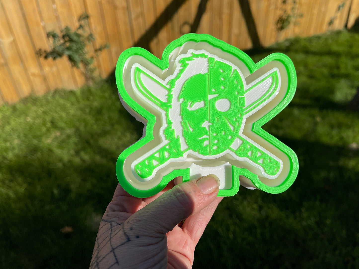 Michael and Jason Mashup Spooky Horror 3D Printed Silicone Freshie | Freshy | Air Freshener Mold