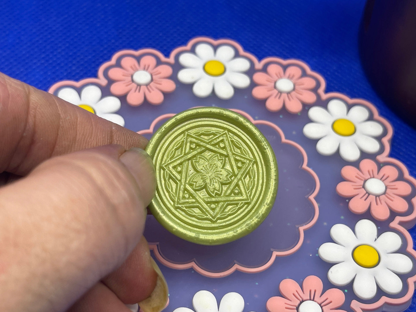 Cherry Blossom Septagram Wax Seal
