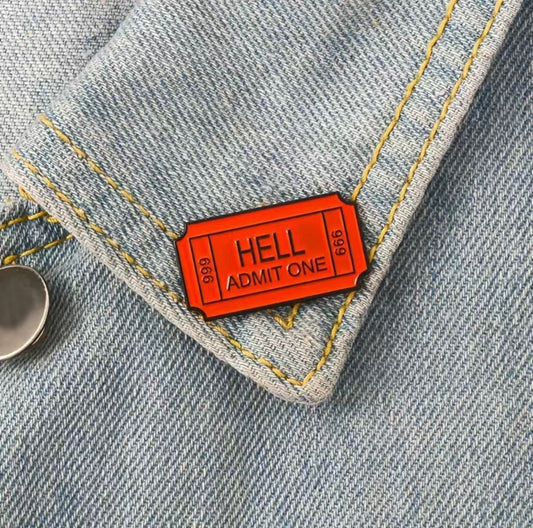 Ticket Enamel Pin