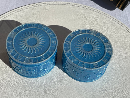 Sunburst/Zodiac Resin Trinket Boxes