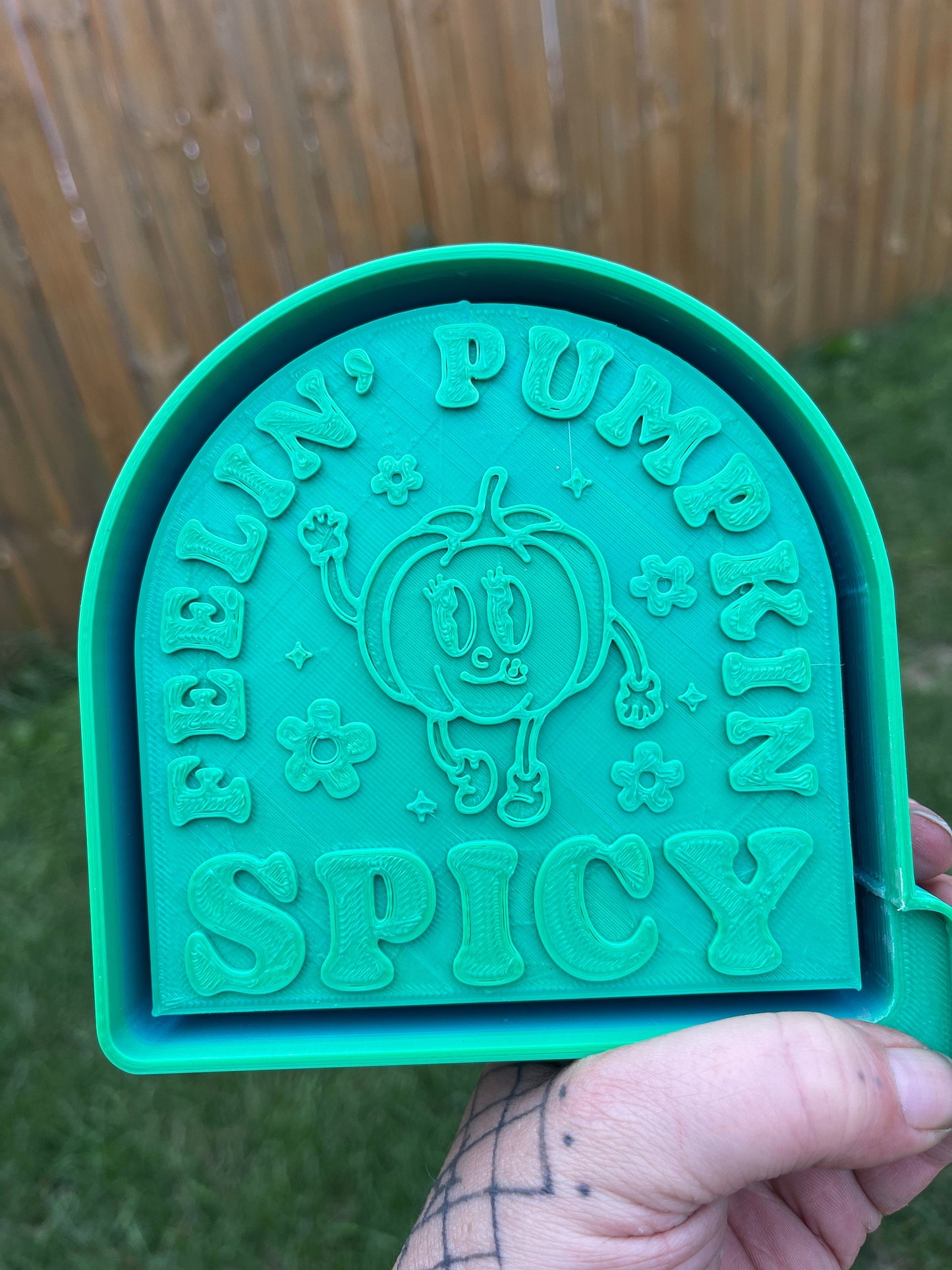 Feeling Pumpkin Spicy 3D Printed Silicone Freshie | Freshy | Air Freshener Mold