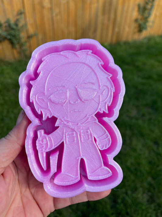 Halloween Inspired Knife Man 3D Printed Silicone Freshie | Freshy | Air Freshener Mold