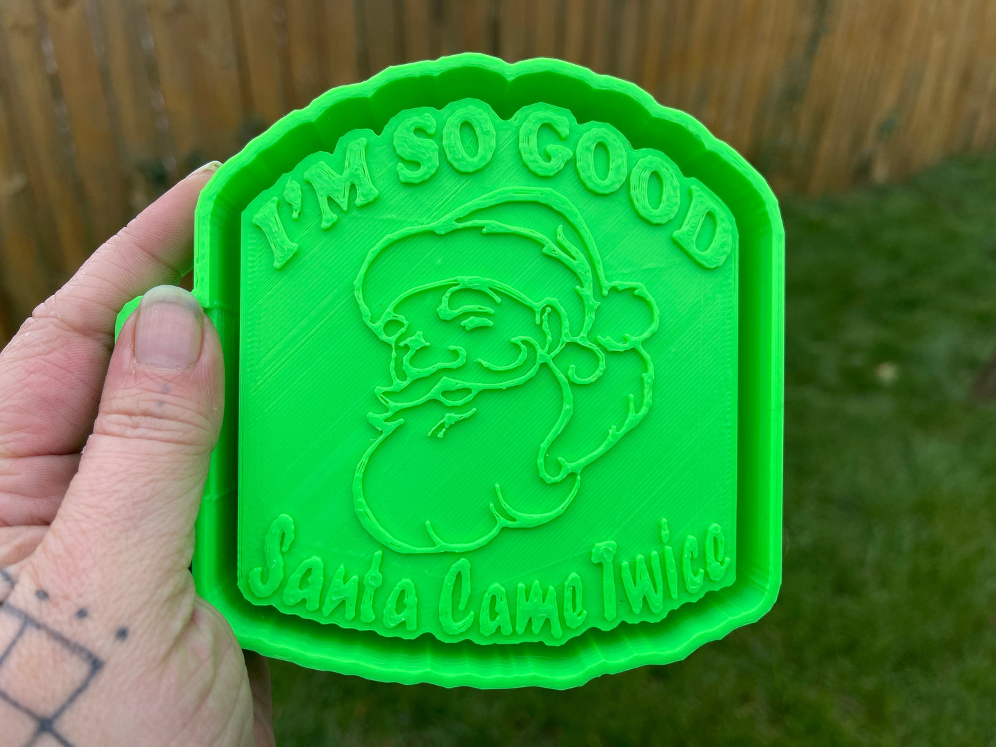 So Good Santa Came Twice Christmas 3D Printed Silicone Freshie | Freshy | Air Freshener Mold